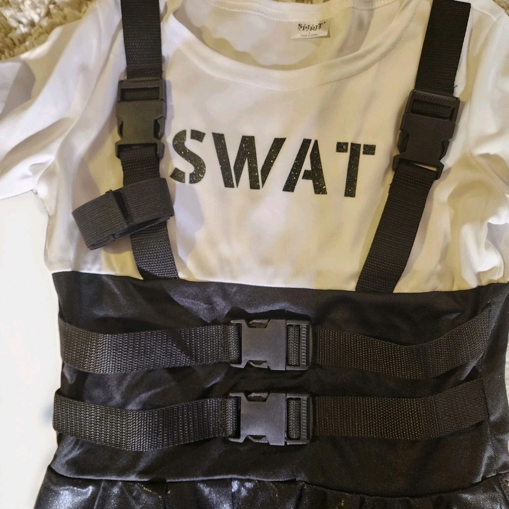 Spirit Swat Officer Halloween Costume Kids Jr. (10-12) Large - Picture 2 of 6